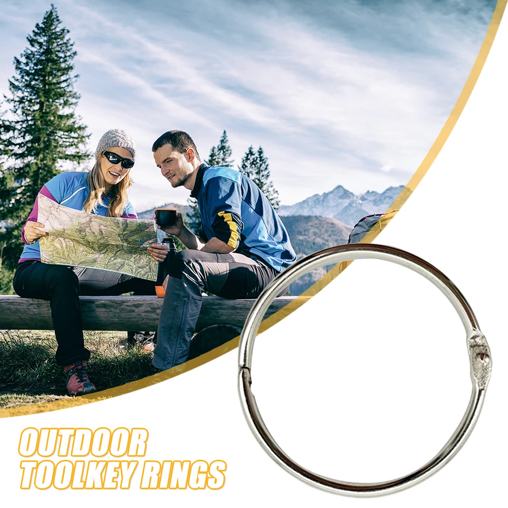 

12pcs/lot Outdoor Rings Mutifunctional Portable Sturdy 63mm-68mm Portable Muti-purpose Practical Durable Metal Keys Kits