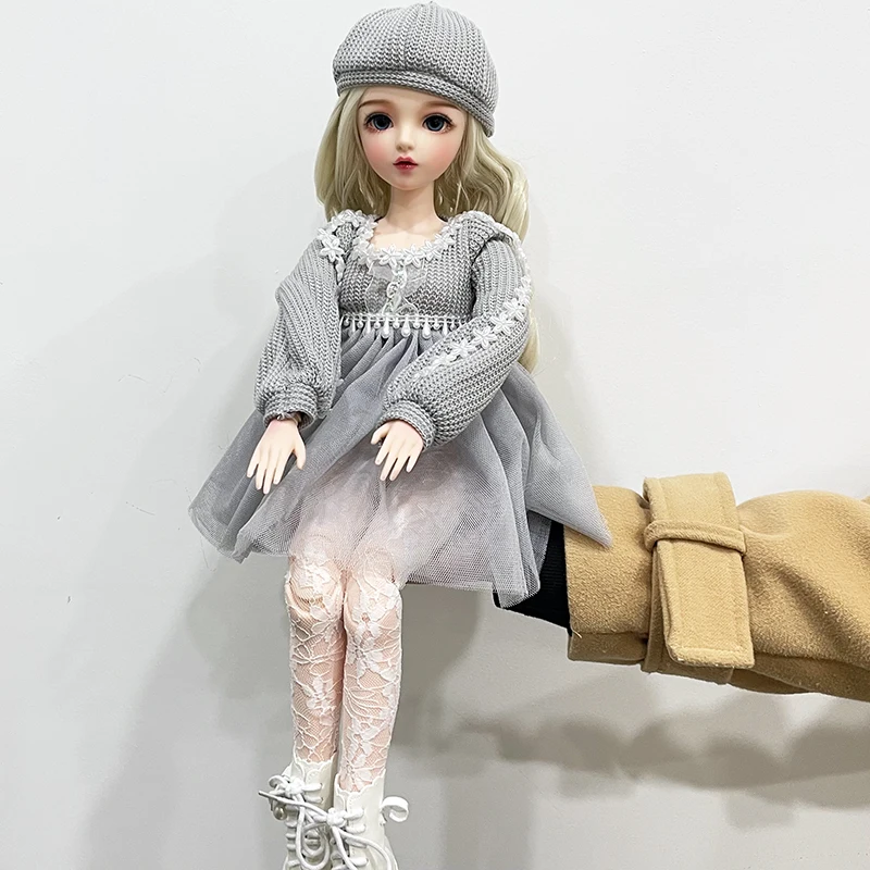 

1/3 BJD Doll 60cm Height with Changeable Eyes Wigs Clothes Shoes Upgrade Makeup Kids Toys