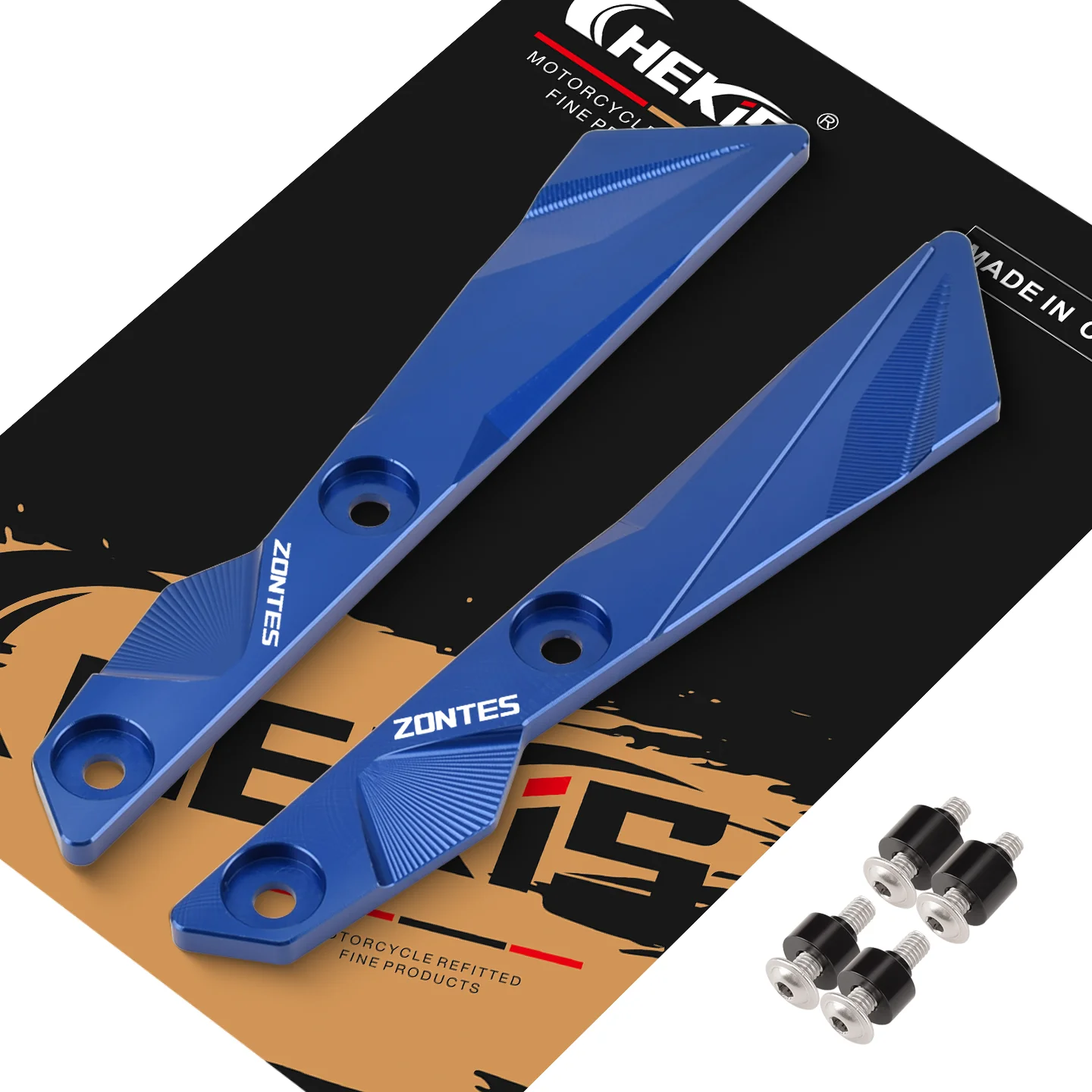 

Chekis подходит для деталей модификации мотоцикла Zontes 368g, декоративный кронштейн крыла переднего колеса, декоративная полоса переднего водяного щита, алюминиевый сплав