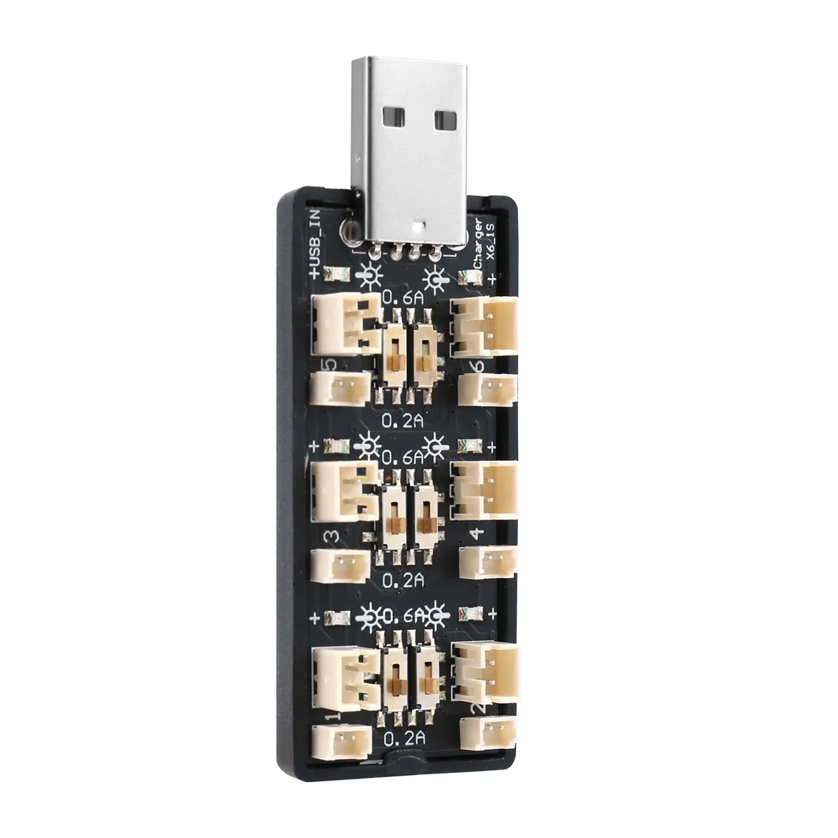 1S LiPo аккумулятор USB зарядное устройство 3 7 В/4 20 В 6-канальное Micro-JST 1 25 JST-PH 2 0 разъемы