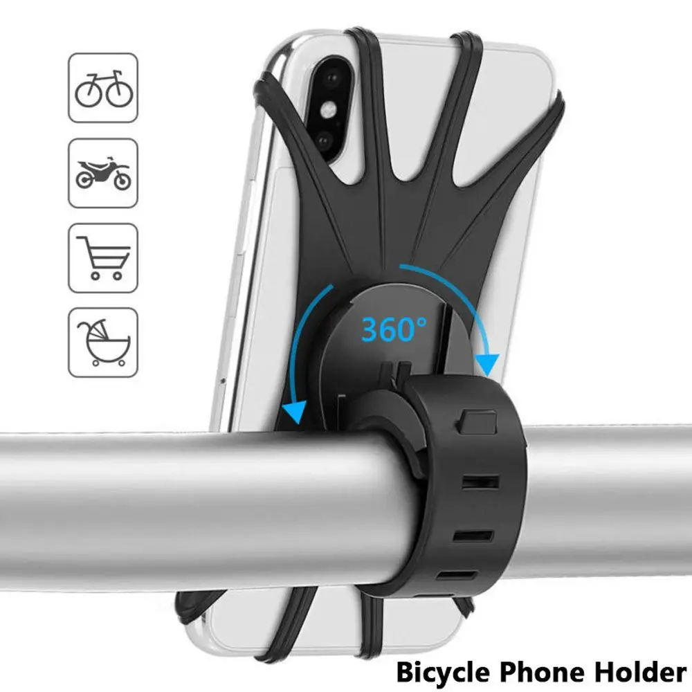 

Mount Anti-slip Anti-shake Adjustable Phone Holder Bike Phone Stands Mobile Bracket Phone Holder