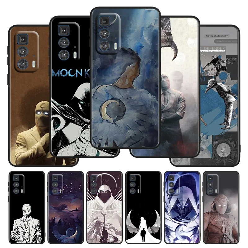 

Marvel Moon Knight Phone Case For Motorola G 200 100 71 60S 51 50 41S 40 31 30 10 9 8 Fusion Power Lite Plus Black