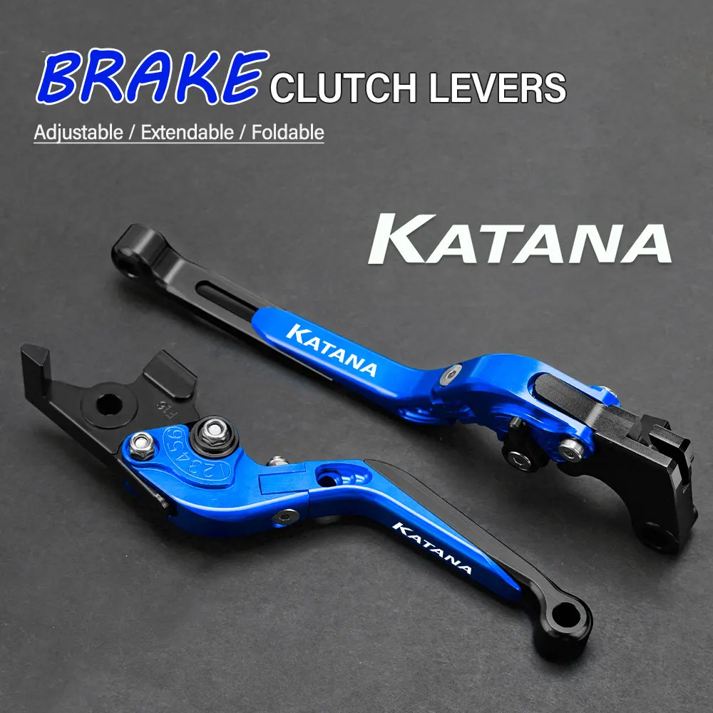 

FOR SUZUKI KATANA GSX600F GSX750F 1989-2007 Motorcycle Hand Brake Clutch Adjustable Levers Handle Folding Extendable Lever grip