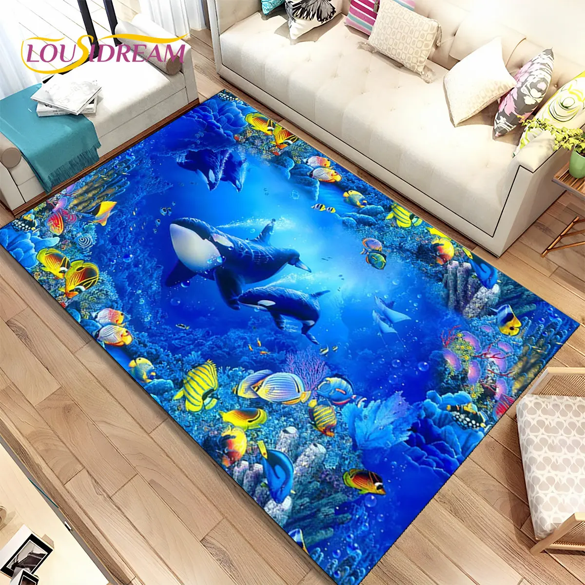 

3D иллюзия морского дна ковёр LOUSIDREAM