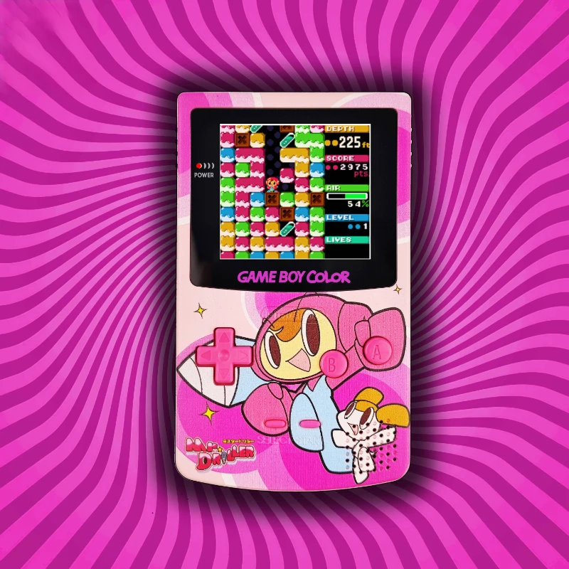 

GBC игровая машина GAMEBOY на заказ, игровая машинка для выделения, точка-точка, полностью подходит для Drill Boy