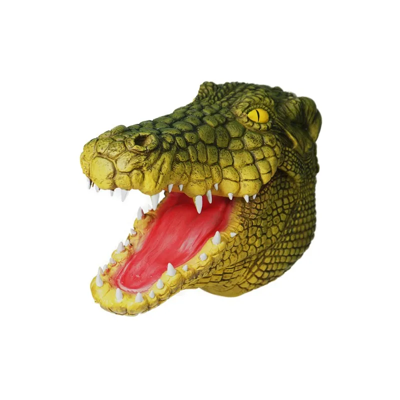

In Stock Chinese Alligator Animal Cosplay Mask Latex Head Cover Halloween Christmas Party Costume Stage Performance Role Play