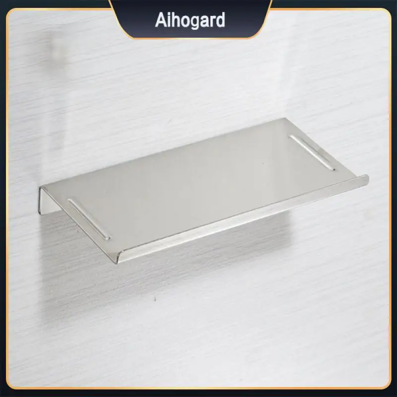 

Steel Plate Thicken Stainless Steel Shelf Drawing Household Can Be Punched Non-slip Solid Nail Free Public Easy To Clean Tray
