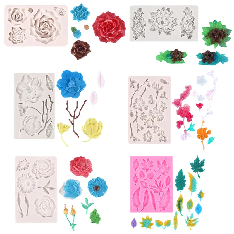 

Cake Baking Tools Rose Literal Mold Donuts Silicone Chrysanthemum Silicone Molds Flower Sugar Cake Decoration Silicone Molds