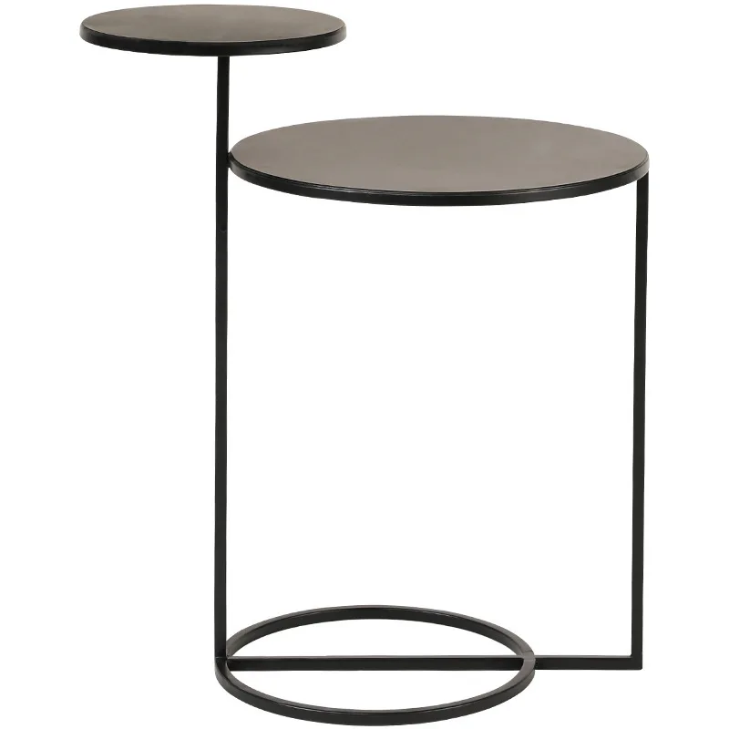 Modern Nordic Coffeetable Fashion Side Table Two Layers Coffee Metal Desk Home Furniture Living Room Sofa |