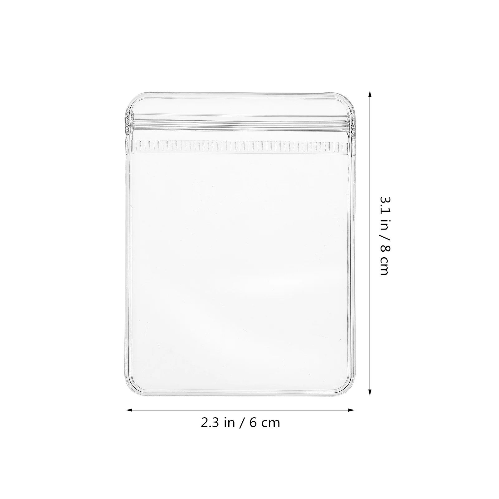

100 Pcs Plastic Zipper Pouches Jewelry Packaging Bags Earrings Necklace Anti Tarnish Pvc Travel