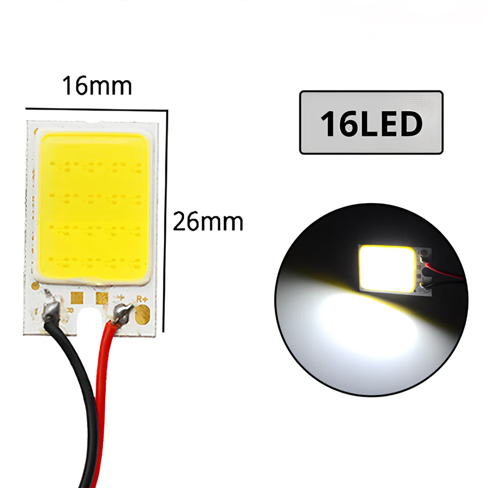 

T10 W5w COB Светодиодная Лампа Для Чтения В Салоне Автомобиля 16SMD 24SMD 36SMD 48SMD Гирлянда Для Освещения Номерного Знака ...