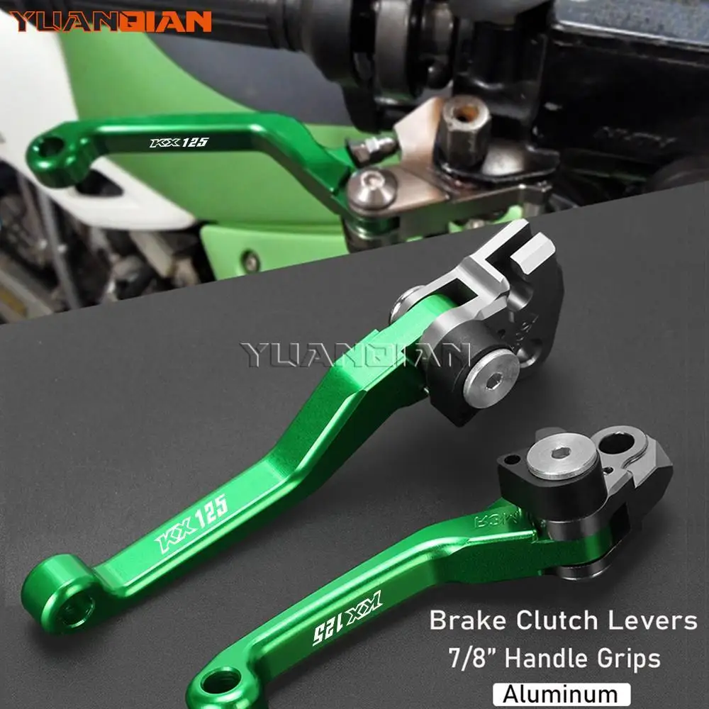 

For KAWASAKI KX125 KX 125 1997 1998 1999 Dirt Pit Bike Motorcycle Pivot Clutch Brake Levers Handle Grips kx125 Motorcoss lever