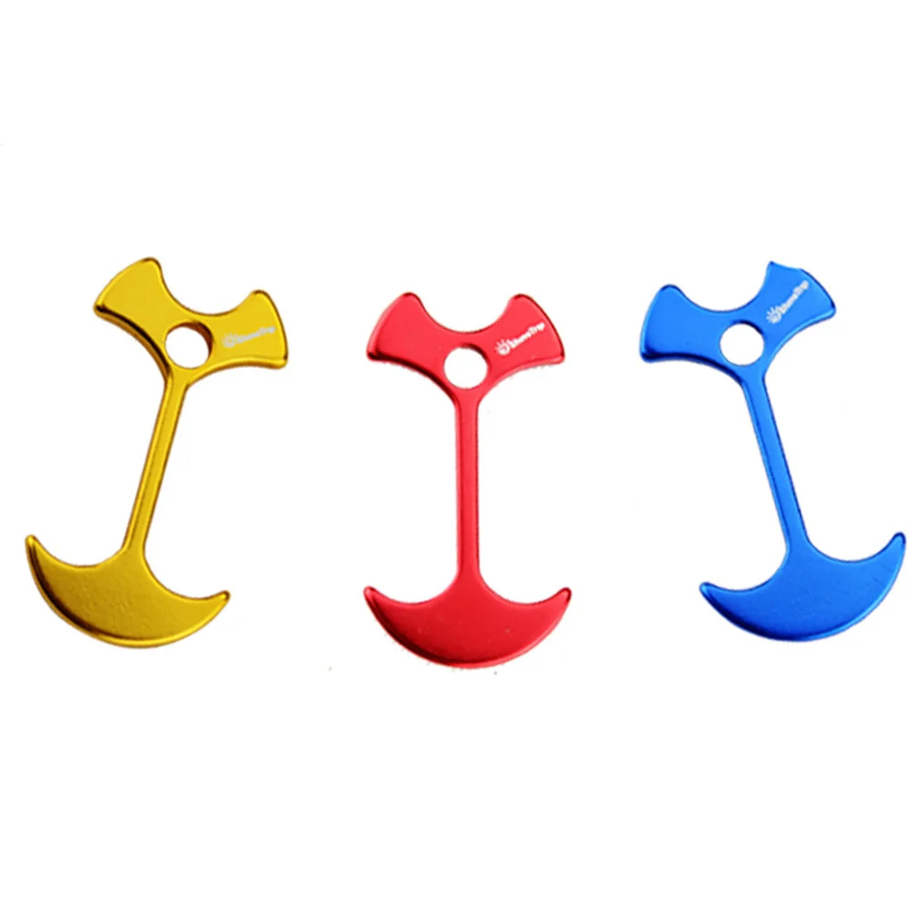 

8pcs Aluminum Alloy Deck Nail Plank Fishbone Adjusting Floor Nail Wedding Tent Peg Path Deck Camp(each 2 of Red, Blue, Black