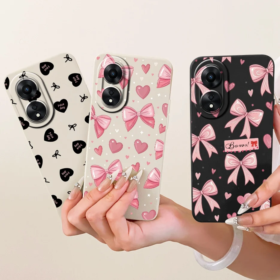 Фото Чехол для Oppo A78 4G CPH2565, милый чехол с изображением клевера, мягкий чехол из ТПУ для Oppo A58 4G, A78, OppoA58, OppoA78 5G, защитный бампер. №5