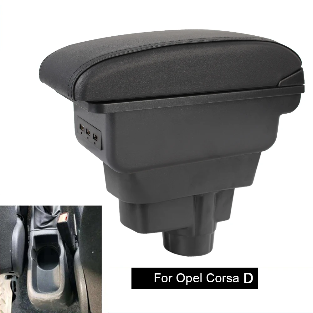 

For Opel Corsa D Car Armrest Car Accessories Retrofit Parts Armrest Box Arm Rest Box Backrest Interior Parts Storage Box