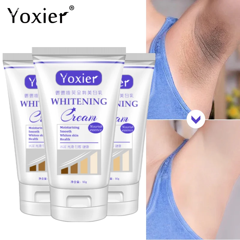 

3PCS Whitening Body Cream Intimate Private Parts Underarm Butt Knee Moisturizing Removing Pigmentation Lightening Body Lotion