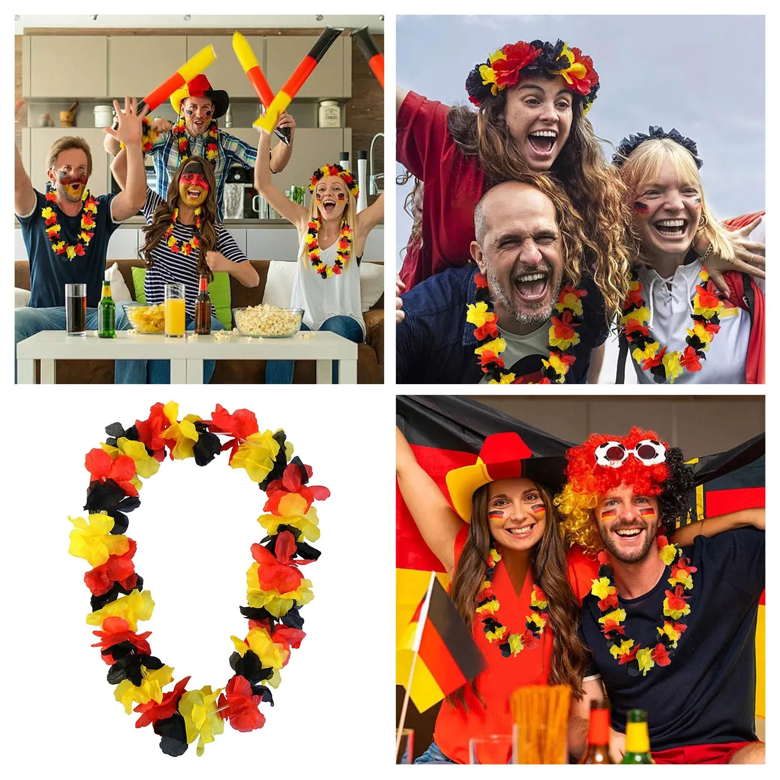 Набор Аксессуаров Для Вечеринок сделай Сам С Красными Черными Желтыми