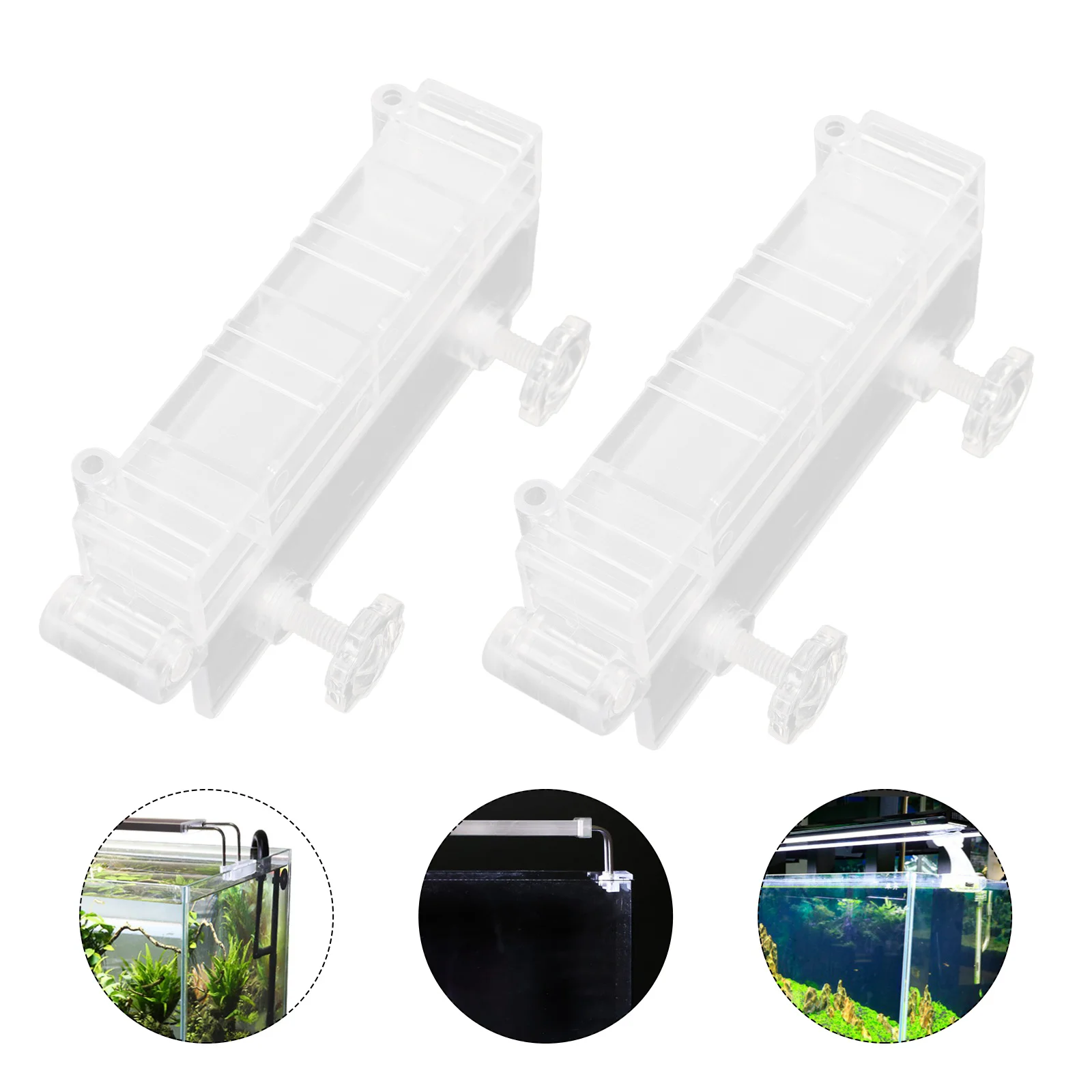

Lightaquarium Tank Stand Holder Lamp Bracket Aquatic Led Support Lighting Accessory Hangingclear Fixture Lights Kit Rack