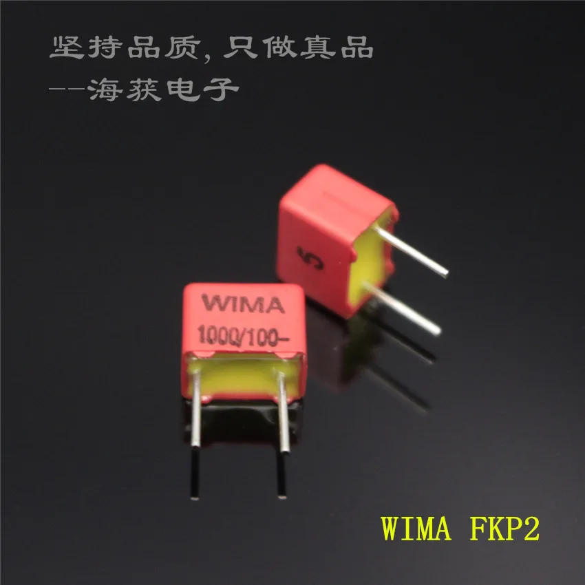 

10pcs/lot new original WIMA capacitor 1000PF/1000P/1NF/102/100V FKP2 5% film capacitor