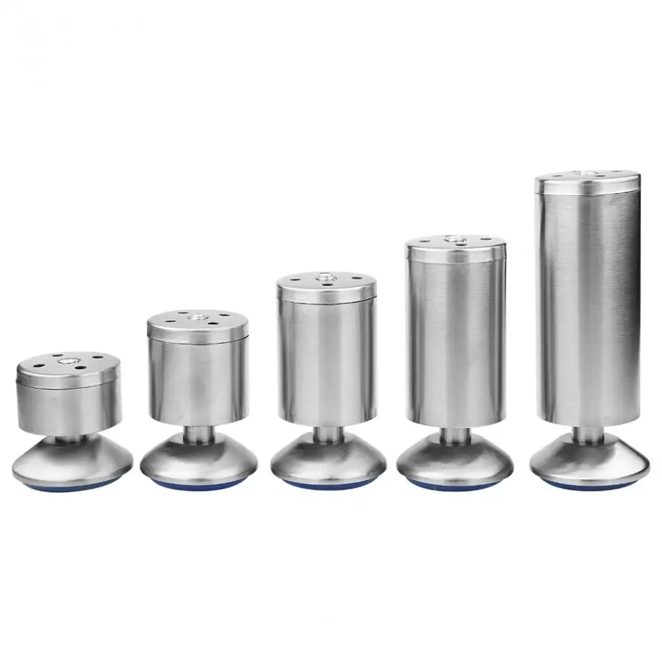 

4 шт./компл. ножки шкафа, высокие складные ножки стола, стол из нержавеющей стали, диван-кровать, ножки с резиновой подкладкой, мебель