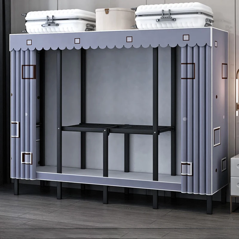 

Cabinet Wardrobe Bedroom Closets Organizer Corner Storage Lazy Bedroom Closets Portable Opbergkast Library Furniture XF150YH