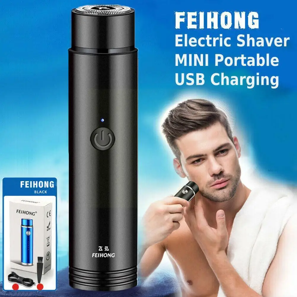 

Mini Electric Shaver Pocket Size Waterproof Portable Shaver USB Beard Trimmer Shaving Charging Beard Men J7T7