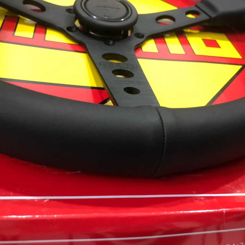 14-дюймовый гоночный руль MOMO Prototipo Drift Car Rally JDM кожаный Volantes для VW HONDA TOYOTA BMW