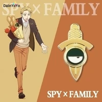 new anime spy x family brooch pins for men suit shirt decoration yor forger anya pins brooches cosplay accessory prop