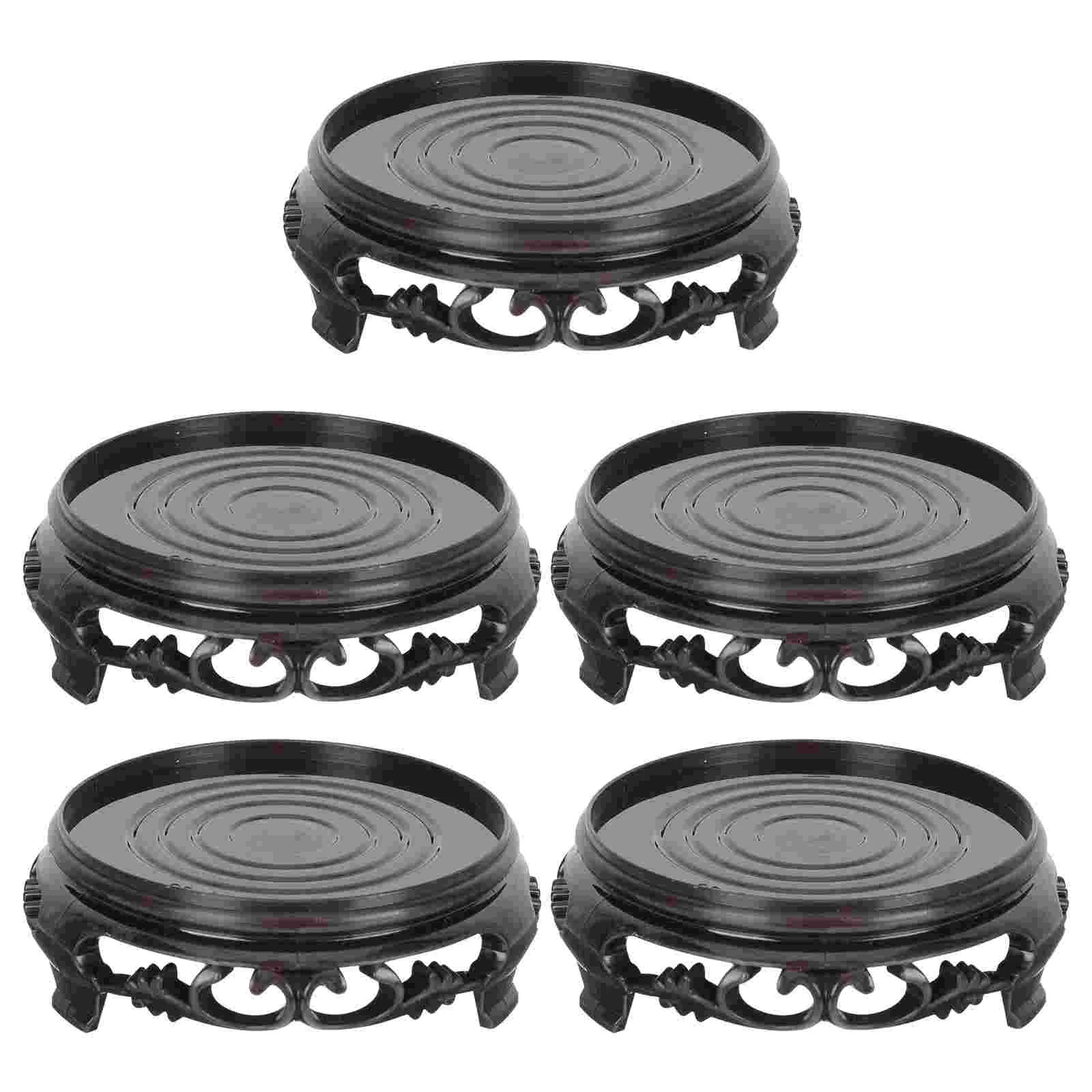 

Base Standpot Flower Planterdisplay Tray Round Saucer Teapot Flowerpot Vase Bonsai Driptank Trays Storage Adornament Dolly