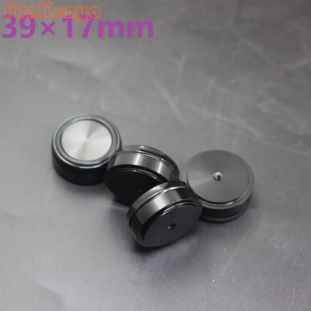 

Brushed Aluminum Machine Feet 39mm DIY Amp Nail Pat