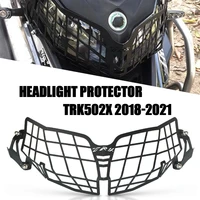 motorcycle headlight protector guard grille cover for bennlli accessories trk 502 502x 502 x trk502 trk502x 2018 2019 2020 2021