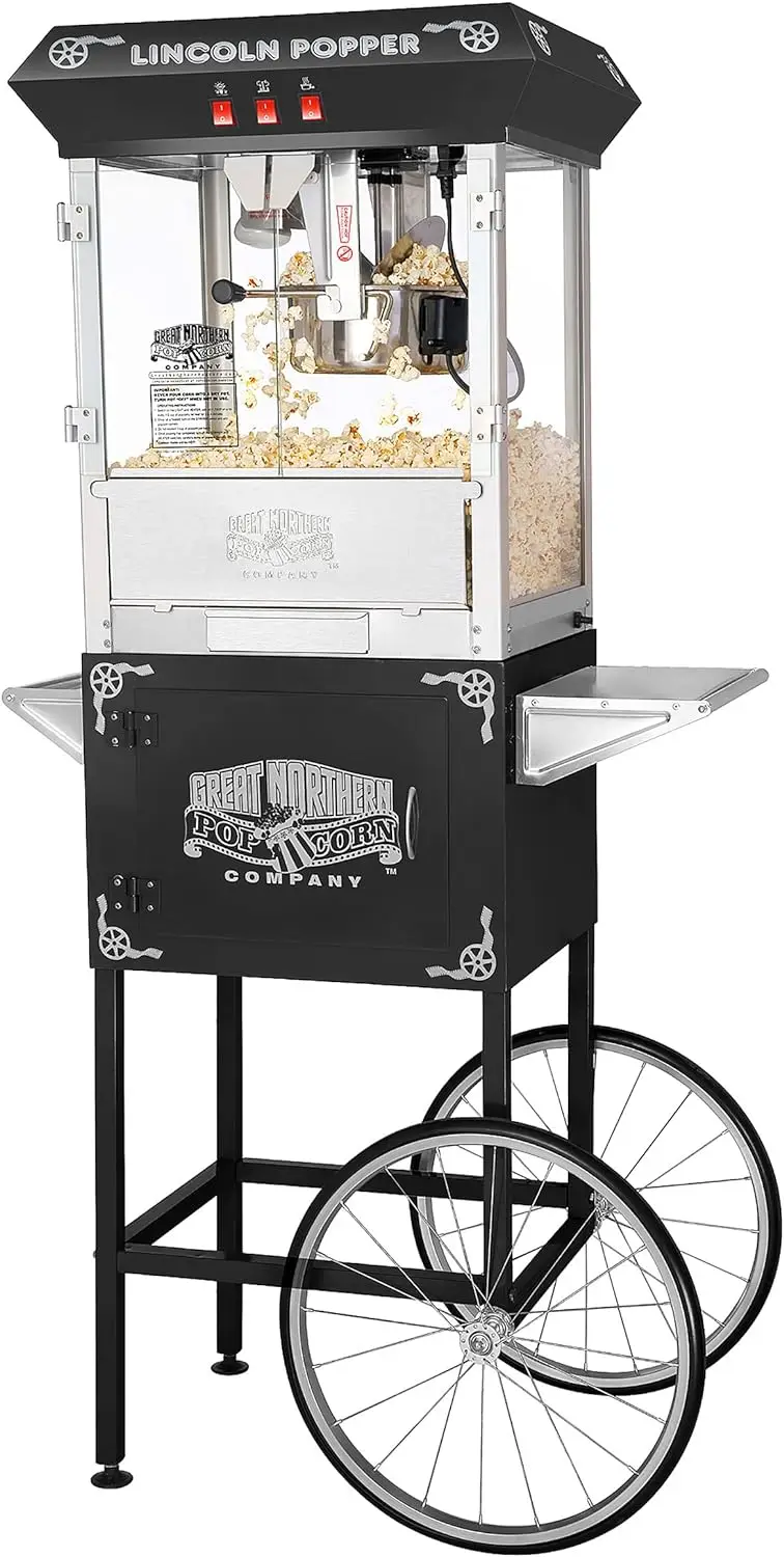 

Black Antique Style Popcorn Popper Machine w/Cart 8 Oz Portable fire pit Thermomix tm Gumball vending machine Accesorios para c
