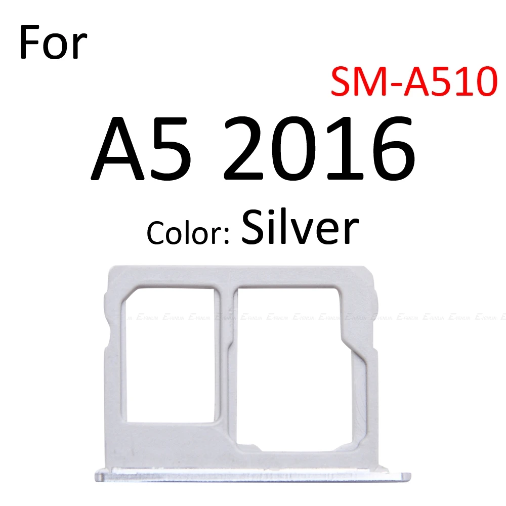 Держатель гнезда для Sim-карты Micro SD считыватель лотков Samsung Galaxy A3 A5 A7 2016 A710 A510 A310