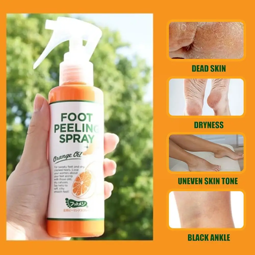 

100ml Foot Exfoliating Spray Foot Care Spray To Remove Elbows Skin And Dead Feet, Knees Remove On Crusty And Calluses Foot Z8M2
