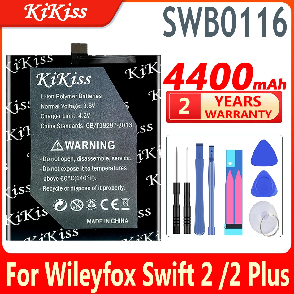 

KiKiss Battery SWB0116 SW2XB01 SWB0115 For Wileyfox Swift 2 /2 Plus Swift2 Plus Swift2X Swift2 High Capacity Batteries