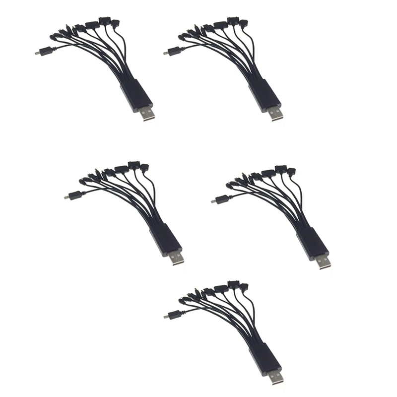 

5Pcs 10 In 1 Universal Portable Lightweight Multi Functions Charging Cable Fit For Brands Phones Charge, J8V1