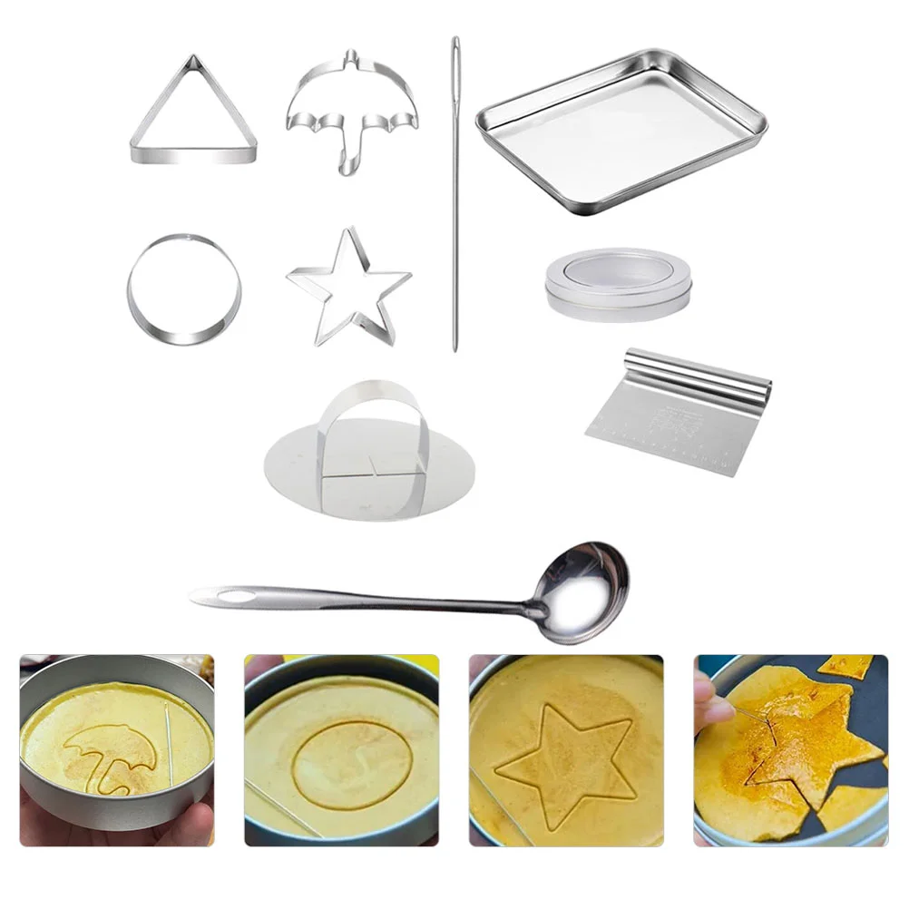 

Cookie Korean Chocolate Props Kitchen Steel Stainless Tools Making Candy Korea Movie Shapes Animal Kit Christmas Game Set