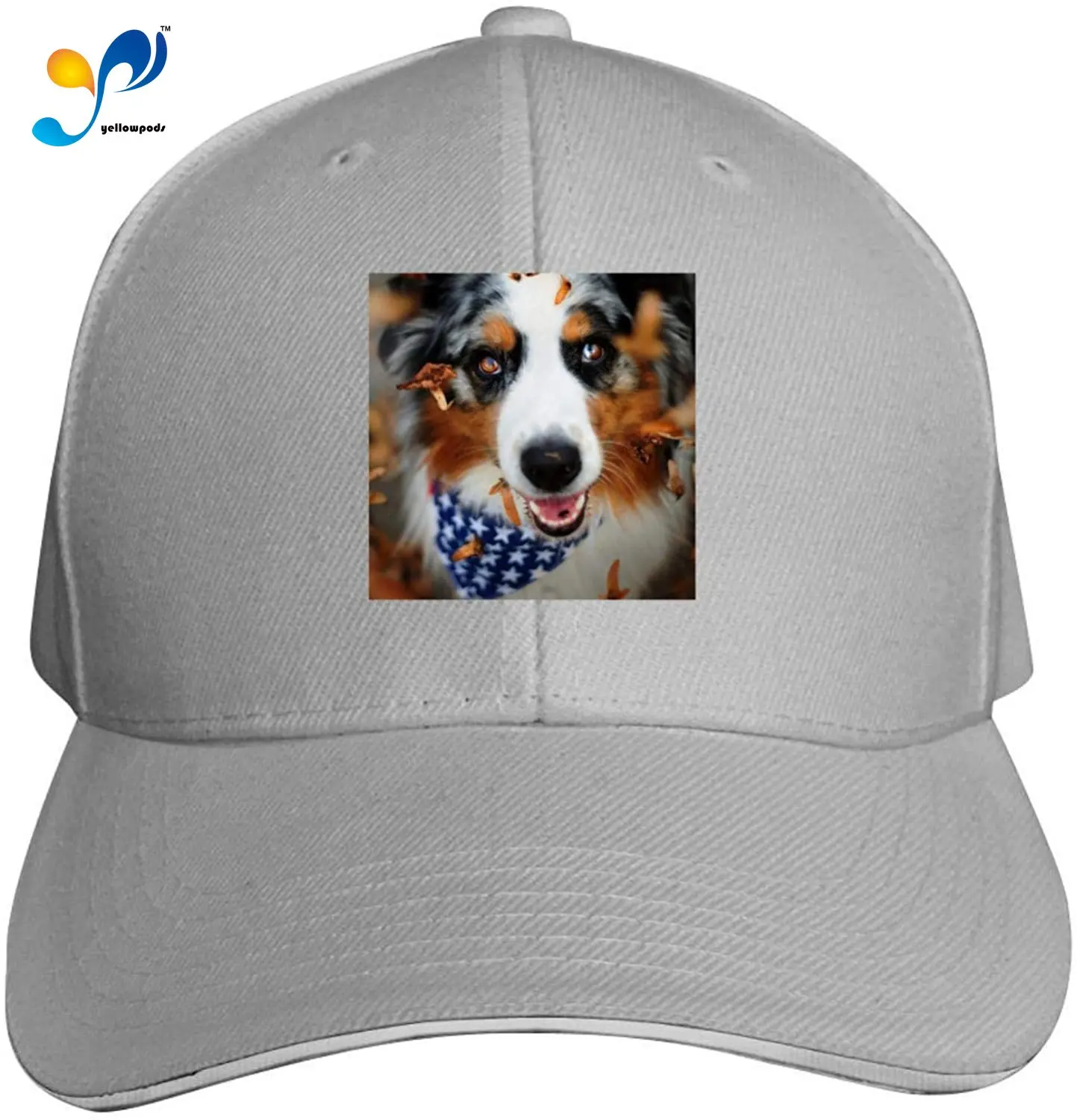 

Funny Plain Hat Autumn Animal Dog Classic Arc Dome Sandwich Dad Hat Baseball Cap