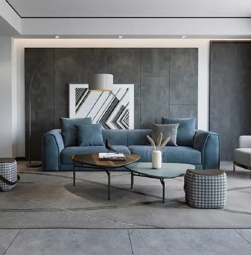 

Modern style four person latex living room sofa customization