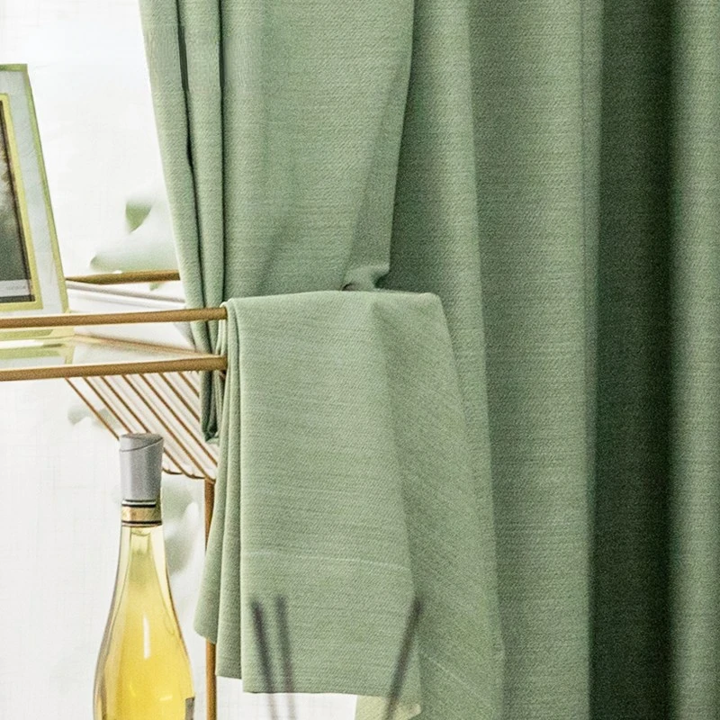 

2022 новая Скандинавская занавеска s для гостиной, столовой, спальни, простая свежая зеленая занавеска маття s, французская оконная занавеска ...