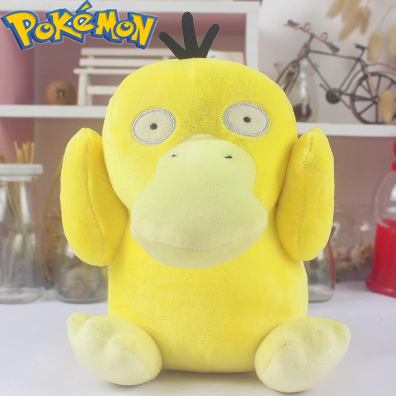 

Плюшевая кукла Pokemon Psyduck, детская игрушка Kawaii 20 см, прикроватная подушка, поддержка поясницы, Рождественский подарок на день рождения