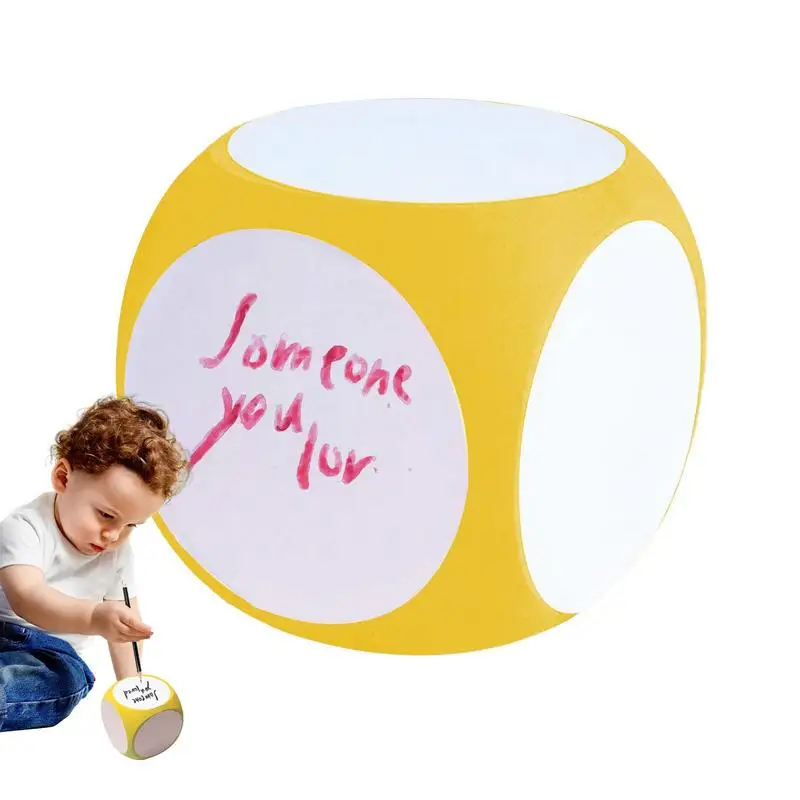 

Wipe Off Dice Cubic Dice Portable Cleanable Write On Wipe Off Dice Dinner Decider Blank Pocket Dice To Draw Letters Numbers