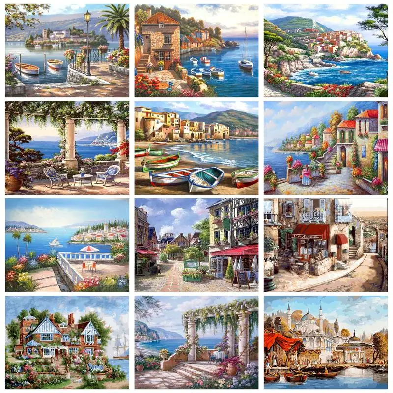 

Набор для рисования по номерам на холсте «Пейзаж»