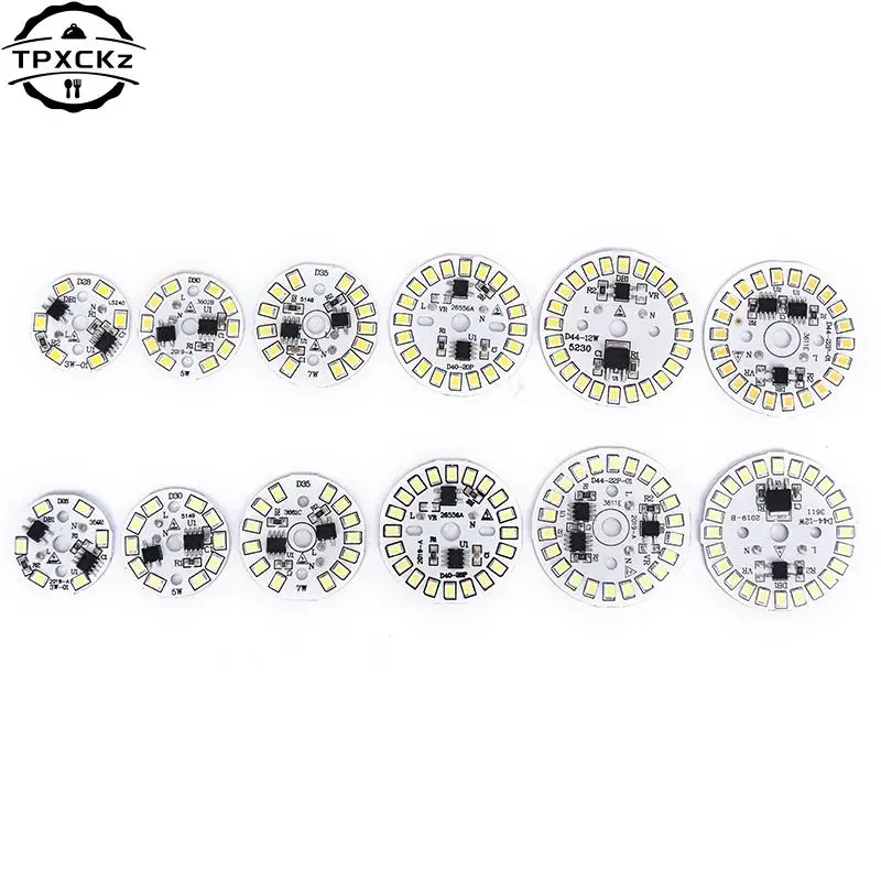 

220V LED Bulb Patch Lamp SMD Plate Circular Module Light Source Plate For Bulb Light