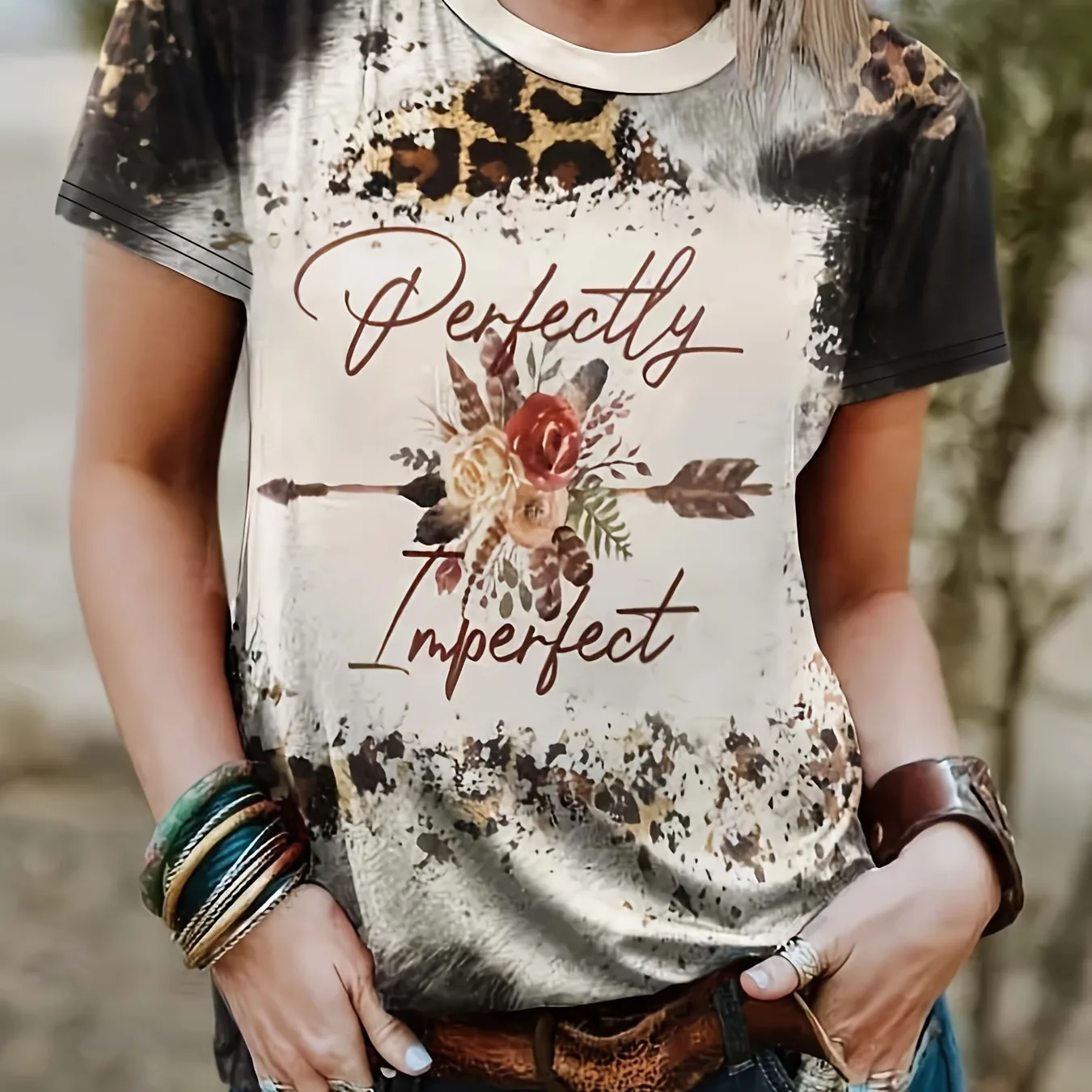 Минималистичная женская футбольная рубашка с леопардовым принтом