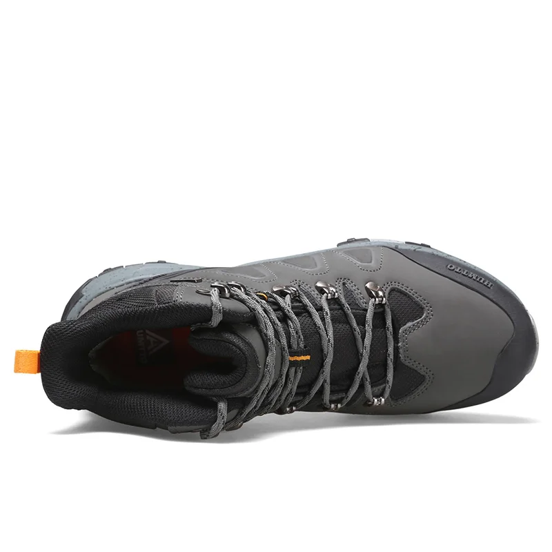 HUMTTO Hiking Shoes for Men Leather Waterproof Climbing Sneakers 2022 Sport Hunting Trekking Boots Breathable Outdoor Mens Shoes