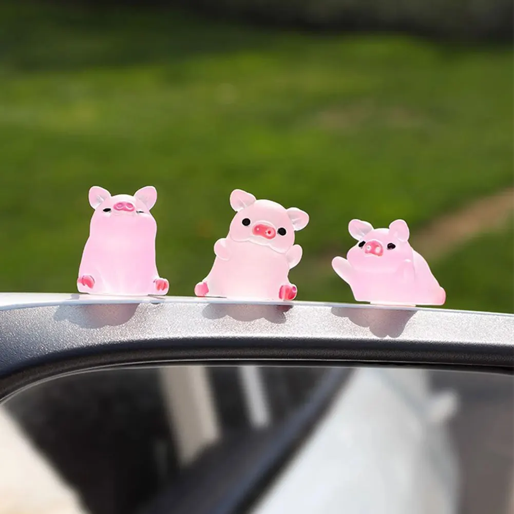 Милые животные автомобильные украшения курица авто креативная свинья декор
