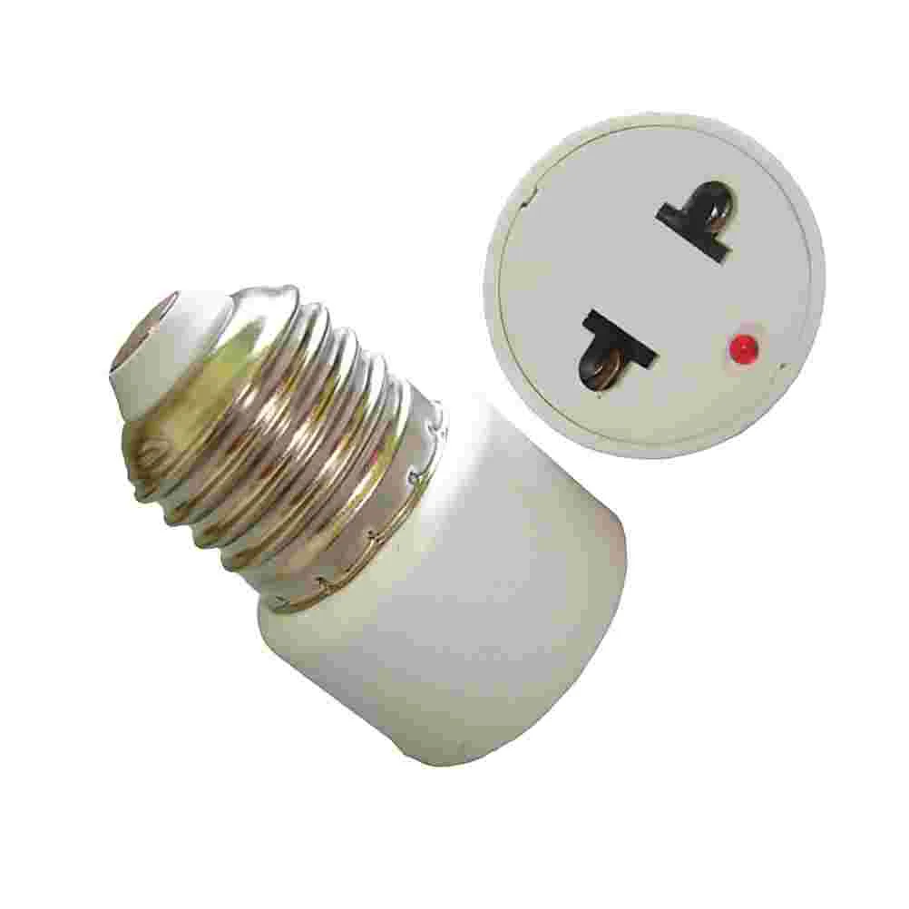 

2 Pcs Lamp Base Socket Travel Adaptor E27 US Plug Ligth Socket Europe Adapters Travel Lamp Head Light Bulb Socket Adapter