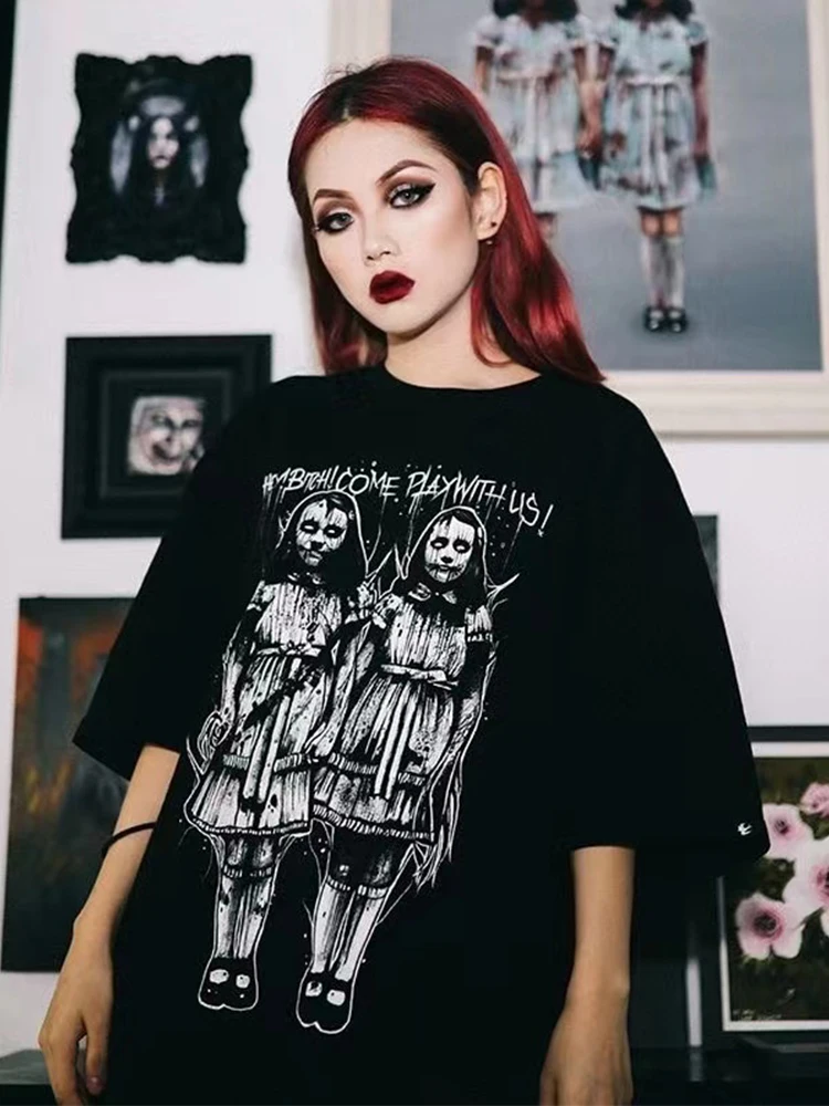 Женская футболка с графическим принтом AltGoth Dark уличная одежда в стиле Харадзюку