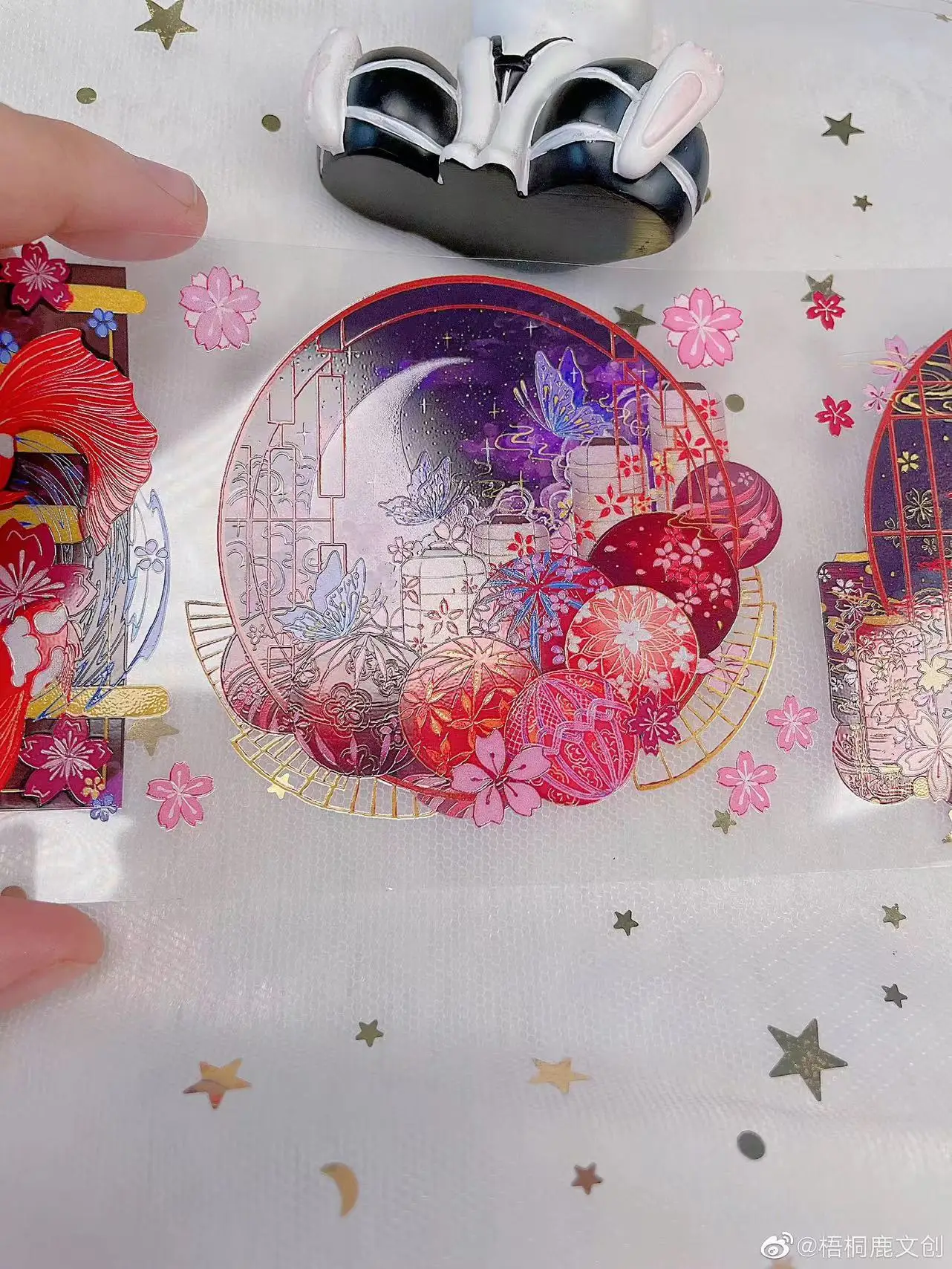 

Винтажная древняя стильная Цветочная Луна Кристалл Васи ПЭТ лента для изготовления открыток DIY декоративные Стикеры для скрапбукинга